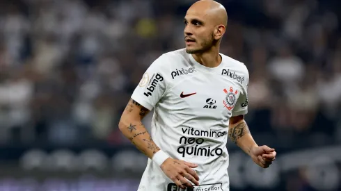 Fabio Santos jogador do Corinthians durante partida contra o Fortaleza no estadio Arena Corinthians pelo campeonato BRASILEIRO A 2023. Foto: Marcello Zambrana/AGIF
