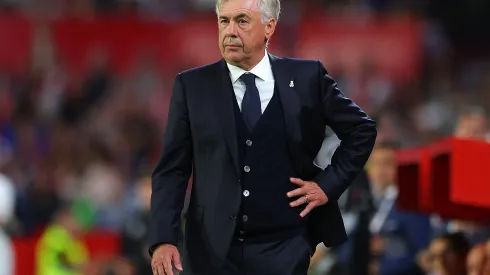 Carlo Ancelotti, técnico do Real Madrid. Foto: Fran Santiago/Getty Images)