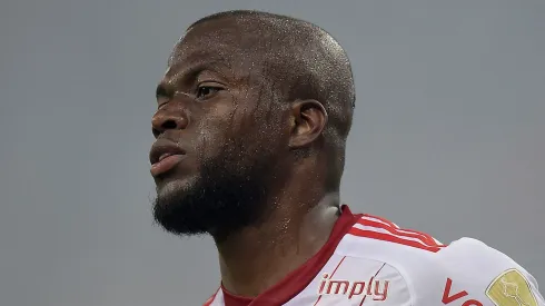 Enner Valencia durante partida contra o Fluminense no estádio Maracanã pelo campeonato Libertadores 2023. Foto: Alexandre Loureiro/AGIF
