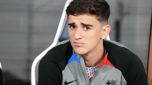 Gavi, meia do Barcelona. Foto:Koji Watanabe/Getty Images