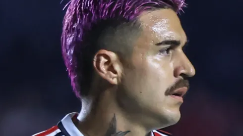 Gabriel Neves  durante partida contra o Corinthians no estádio Morumbi pelo campeonato Brasileiro A 2023. Foto: Marcello Zambrana/AGIF
