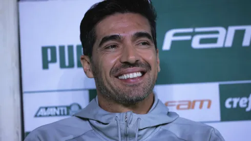 Abel Ferreira técnico do Palmeiras durante partida contra o Goiás no estadio Arena Allianz Parque pelo campeonato Brasileiro A 2023. Foto: Ettore Chiereguini/AGIF
