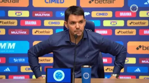 Nicolás Larcamón, técnico do Cruzeiro. Foto: Reprodução/Cruzeiro