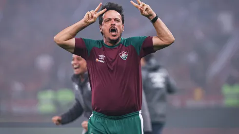 Fernando Diniz tecnico do Fluminense durante partida contra o Internacional no estadio Beira-Rio pelo campeonato Libertadores 2023. Maxi Franzoi/AGIF
