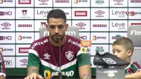 Renato Augusto foi apresentado nesta quinta-feira (11). Foto: Reprodução Youtube Fluminense
