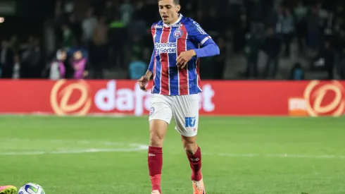 Leo Cittadini jogador do Bahia durante partida contra o Coritiba no estadio Couto Pereira pelo campeonato Brasileiro A 2023. Robson Mafra/AGIF