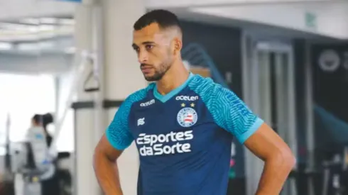 Vitor Hugo em treino pelo Bahia. Letícia Martins / EC Bahia / Divulgação
