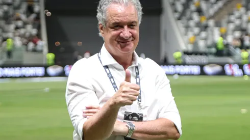 Presidente do Atletico-MG Sergio Coelho antes da partida contra o Botafogo no estadio Arena MRV pelo campeonato Brasileiro A 2023. Gilson Lobo/AGIF
