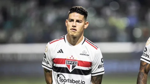 James Rodríguez não está feliz com sua condição no São Paulo. Foto: Abner Dourado/AGIF
