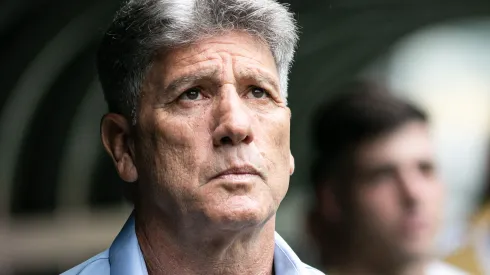 Renato Gaucho tecnico do Gremio durante partida contra o Atletico-MG no estadio Arena MRV pelo campeonato Brasileiro A 2023. Fernando Moreno/AGIF
