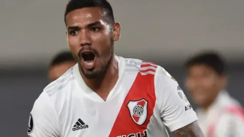 David Martínez, zagueiro do River Plate. Foto: Diego Haliasz/Prensa River