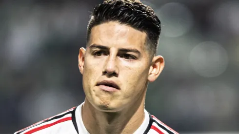 James Rodríguez jogador do São Paulo durante partida contra o Palmeiras no estádio Arena Allianz Parque pelo campeonato Brasileiro A 2023. Foto: Abner Dourado/AGIF
