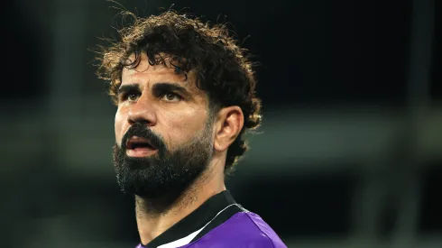 Diego Costa durant partida pelo Botafogo. Foto: Buda Mendes/Getty Images)