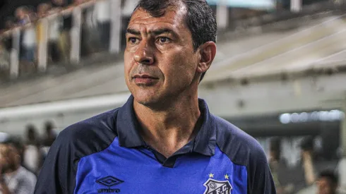 Fábio Carille, técnico do Santos. Foto: Reinaldo Campos/AGIF