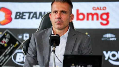 Apresentação de Victor Bagy como novo Diretor de Futebol.<br />
Foto: Pedro Souza / Atlético