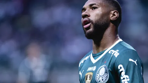 Wesley jogador do Palmeiras durante partida contra o Goias no estadio Arena Allianz Parque pelo campeonato Brasileiro A 2022. Foto: Ettore Chiereguini/AGIF