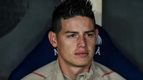 James Rodriguez jogador do Sao Paulo durante partida contra o Flamengo no estadio Maracana pelo campeonato Brasileiro A 2023. Foto: Thiago Ribeiro/AGIF
