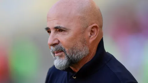 Jorge Sampaoli durante partida contra o Botafogo no estadio Maracana pelo campeonato BRASILEIRO A 2023. Foto: Thiago Ribeiro/AGIF
