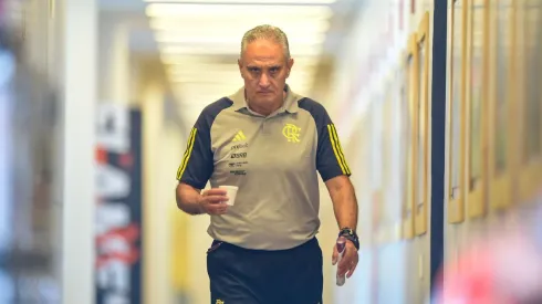 Tite deu bronca em Gabigol por postura no duelo contra o Boavista. Foto: Marcelo Cortes /CRF