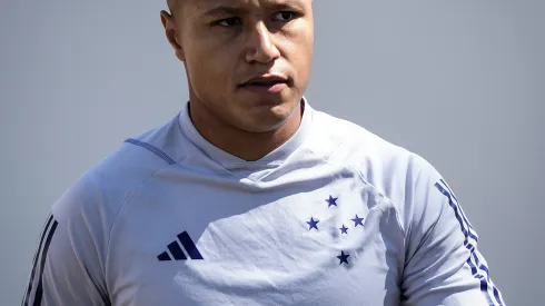 Foto: Gustavo Aleixo/Cruzeiro - Marlon em treinamento do Cruzeiro no dia 09/09/2023.