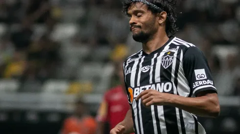 Gustavo Scarpa jogador do Atletico durante partida contra o Tombense no estadio Arena MRV pelo campeonato Mineiro 2024. Fernando Moreno/AGIF
