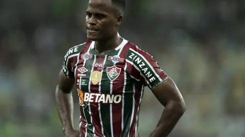 Foto: Jorge Rodrigues/AGIF – Jhon Arias durante a partida contra a LDU no Maracanã pela Recopa.
