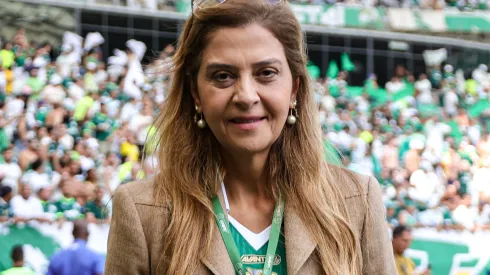 Leila defendeu postura equilibrada do Palmeiras com as finanças. Foto: Gilson Lobo/AGIF
