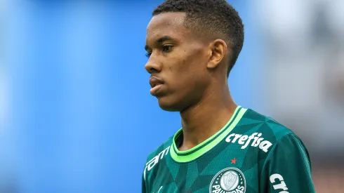 Estevao jogador do Palmeiras durante partida contra o Sport no estadio Arena Barueri pelo campeonato Copa Sao Paulo 2024. Atleta é pedido entre os titulares. Foto: Marcello Zambrana/AGIF
