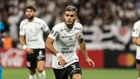 Fausto Vera jogador do Corinthians durante partida contra o Argentinos Juniors no estadio Arena Corinthians pelo campeonato Libertadores 2023. Atleta deve ganhar minutagem no Timão. Foto: Abner Dourado/AGIF