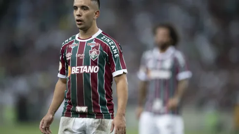 Foto: Jorge Rodrigues/AGIF – Leo Fernandez durante a partida contra o Cruzeiro no dia 20/09/23.
