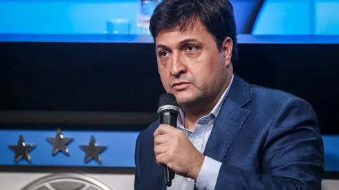 RS - Porto Alegre - 08/12/2022 - GREMIO, COLETIVA DE IMPRENSA - Alberto Guerra presidente do Gremio durante em coletiva de imprensa realizada no Arena do Gremio. Foto: Fernando Alves/AGIF