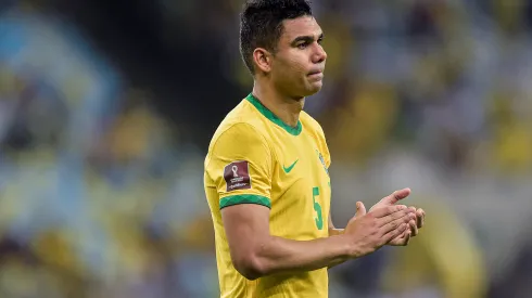 Casemiro jogador do Brasil comemora vitoria ao final da partida contra o Chile no estadio Maracana pelo campeonato Eliminatorias Copa do Mundo 2022. Atleta foi citado no Soberano. Foto: Thiago Ribeiro/AGIF
