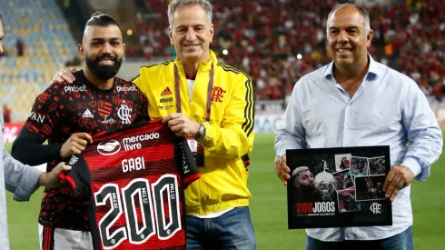 Landim adota postura mais rígida quando o assunto é Gabigol. Foto: Wagner Meier/Getty Images
