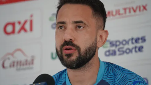 Foto: Divulgação/Bahia – Everton Ribeiro em entrevista coletiva nesta sexta-feira (5).
