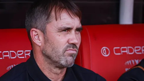 Eduardo Coudet técnico do Internacional durante partida contra o Avenida no estádio Beira-Rio pelo campeonato Gaúcho 2024. Comandante pensou em sair. Foto: Maxi Franzoi/AGIF
