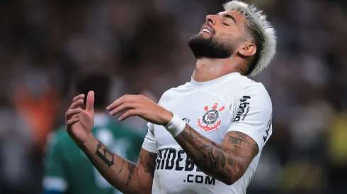 SP – SAO PAULO – 21/01/2024 – PAULISTA 2024, CORINTHIANS X GUARANI – Yuri Alberto jogador do Corinthians lamenta durante partida contra o Guarani no estadio Arena Corinthians pelo campeonato Paulista 2024. Foto: Ettore Chiereguini/AGIF
