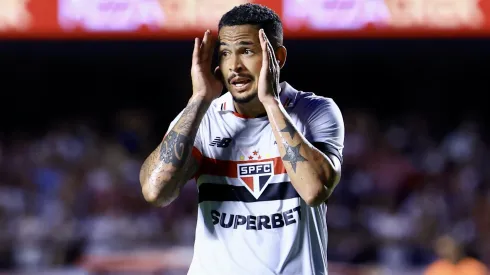 SP – SAO PAULO – 17/03/2024 – PAULISTA 2024, SAO PAULO X NOVORIZONTINO – Luciano jogador do Sao Paulo lamenta durante partida contra o Novorizontino no estadio Morumbi pelo campeonato Paulista 2024. Foto: Marcello Zambrana/AGIF
