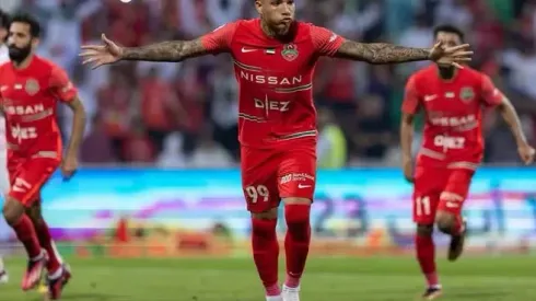 Igor Jesus está se destacando nos Emirados Árabes. Foto: Reprodução/Shabab Al-Ahli
