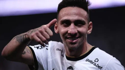 Gustavo Mosquito jogador do Corinthians durante partida contra o Bragantino no estadio Arena Corinthians pelo campeonato Brasileiro A 2022. Ettore Chiereguini/AGIF
