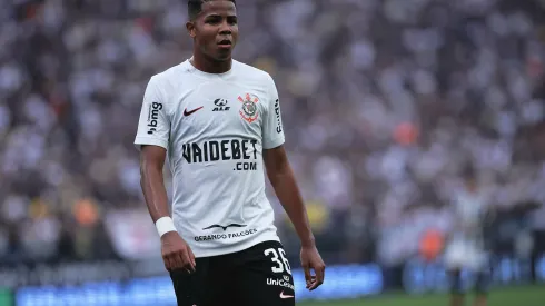 SP – SAO PAULO – 14/04/2024 – BRASILEIRO A 2024, CORINTHIANS X ATLETICO-MG – Wesley jogador do Corinthians durante partida contra o Atletico-MG no estadio Arena Corinthians pelo campeonato Brasileiro A 2024. Foto: Ettore Chiereguini/AGIF
