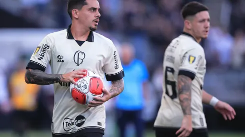 SP – SAO PAULO – 02/03/2024 – PAULISTA 2024, CORINTHIANS X SANTO ANDRE – Fagner jogador do Corinthians durante partida contra o Santo Andre no estadio Arena Corinthians pelo campeonato Paulista 2024. Foto: Ettore Chiereguini/AGIF
