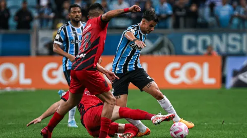 BA – PORTO ALEGRE – 18/10/2023 – BRASILEIRO A 2023, GREMIO X ATHLETICO-PR – Ferreira jogador do Gremio durante partida contra o Athletico-PR no estadio Arena do Gremio pelo campeonato Brasileiro A 2023. Foto: Maxi Franzoi/AGIF
