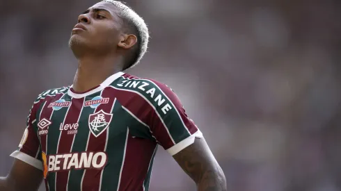 RJ - RIO DE JANEIRO - 08/10/2023 - BRASILEIRO A 2023, FLUMINENSE X BOTAFOGO - John Kennedy jogador do Fluminense durante partida contra o Botafogo no estadio Maracana pelo campeonato Brasileiro A 2023. Foto: Jorge Rodrigues/AGIF