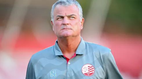 Mazola Júnior durante estreia da Série C contra o São Bernardo no último domingo (21).