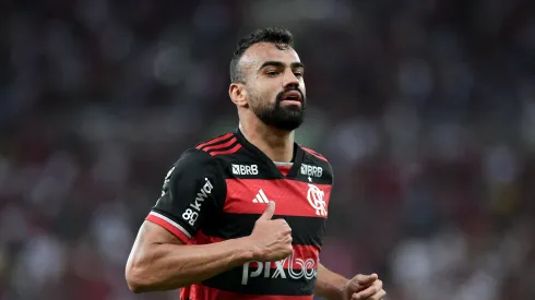 Fabrício Bruno deu coletiva após a partida - Foto: Thiago Ribeiro/AGIF