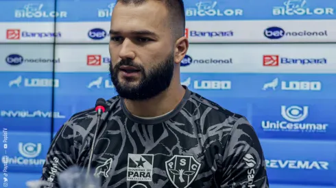 O goleiro Iago Hass foi oficialmente apresentado como atleta do Paysandu. Jorge Luís Totti/Paysandu
