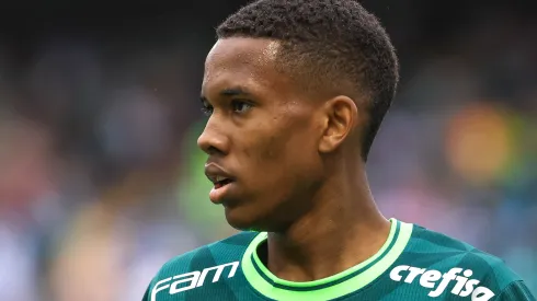 Estevao jogador do Palmeiras durante partida contra o Sport no estadio Arena Barueri pelo campeonato Copa Sao Paulo 2024. Meia deve ir para time inglês. Foto: Marcello Zambrana/AGIF
