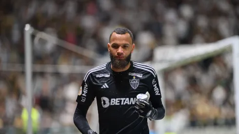 MG – BELO HORIZONTE – 23/09/2023 – BRASILEIRO A 2023, ATLETICO-MG X CUIABA – Weverson goleiro do Atletico-MG durante partida contra o Cuiaba no estadio Arena MRV pelo campeonato Brasileiro A 2023. Foto: Alessandra Torres/AGIF
