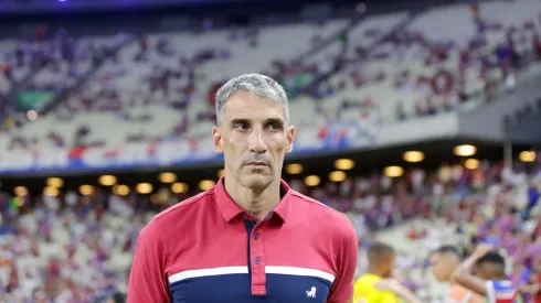 Vojvoda durante confronto contra o Cruzeiro no Campeonato Brasileiro de 2024.