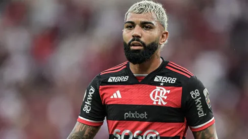 Gabigol durante confronto contra o Corinthians no Campeonato Brasileiro de 2024. Foto: Thiago Ribeiro/AGIF
